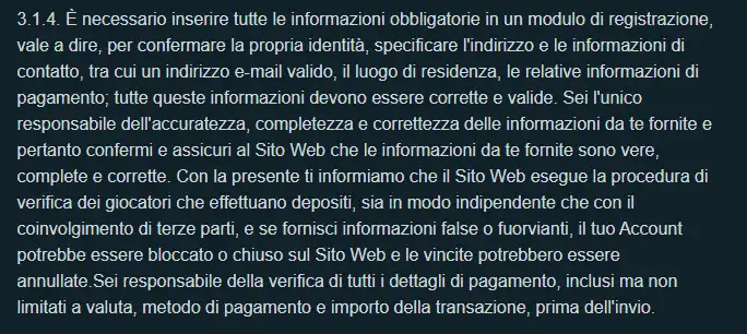 Schermata reale della richiesta di verifica identità RoyalSea da acquisire solo dal flusso account ufficiale